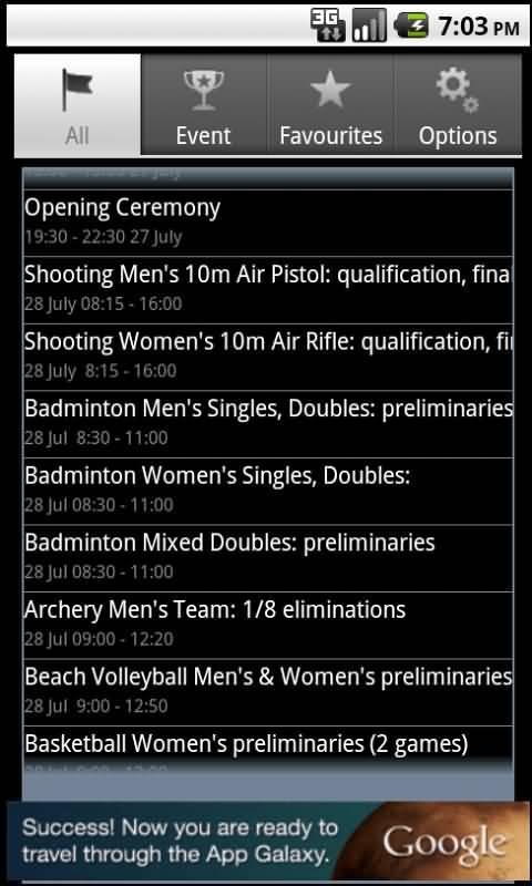 Winter Games Calendar 2014