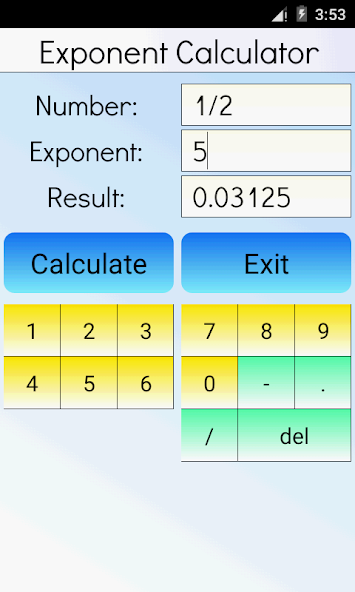 Exponent Calculator