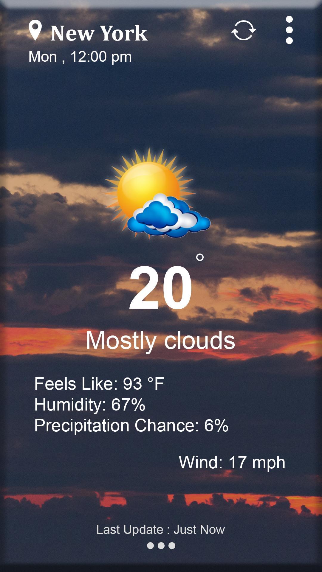Daily Live Weather Forecast Report App
