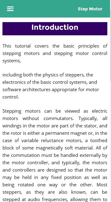 Stepper Motor Control