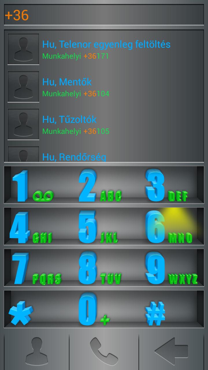 exDialer Metal Shelf Theme