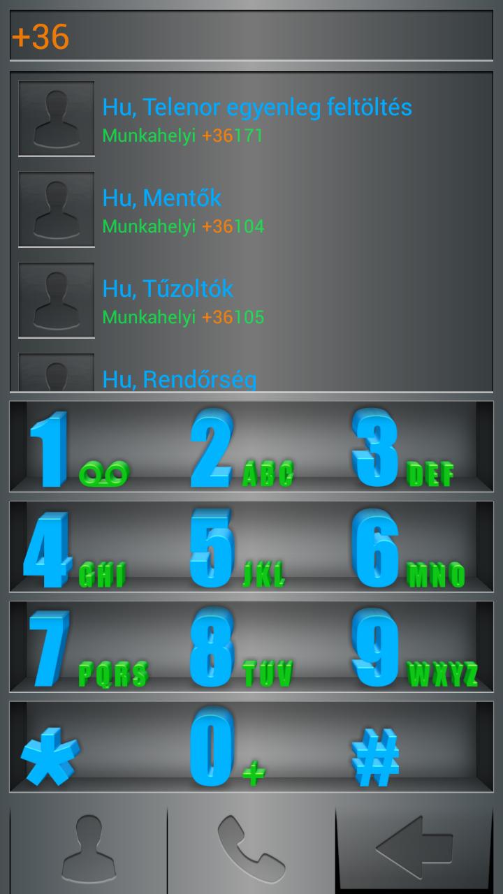 exDialer Metal Shelf Theme