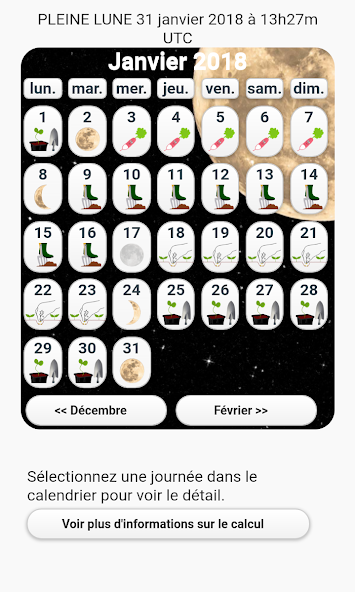 Gardener's Lunar Calendar
