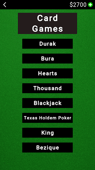 Cards: Durak Bura Blackjack