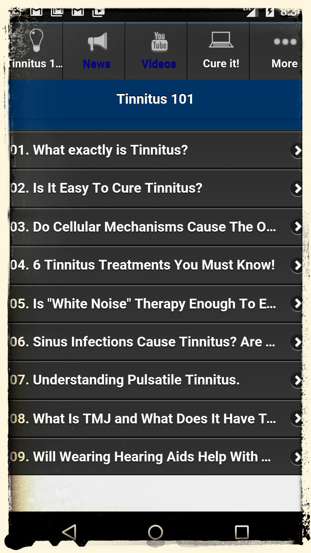 How to - Tinnitus?