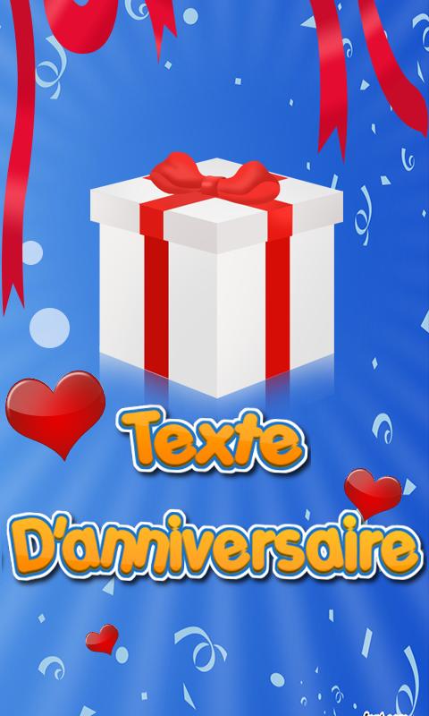 SMS D'anniversaire