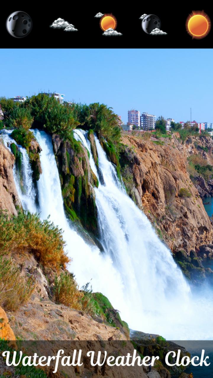 Waterfall Weather Clock