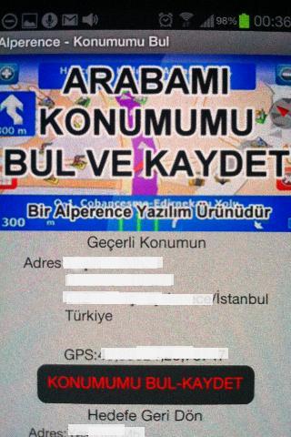 Alperence Konum-Arabami Bul