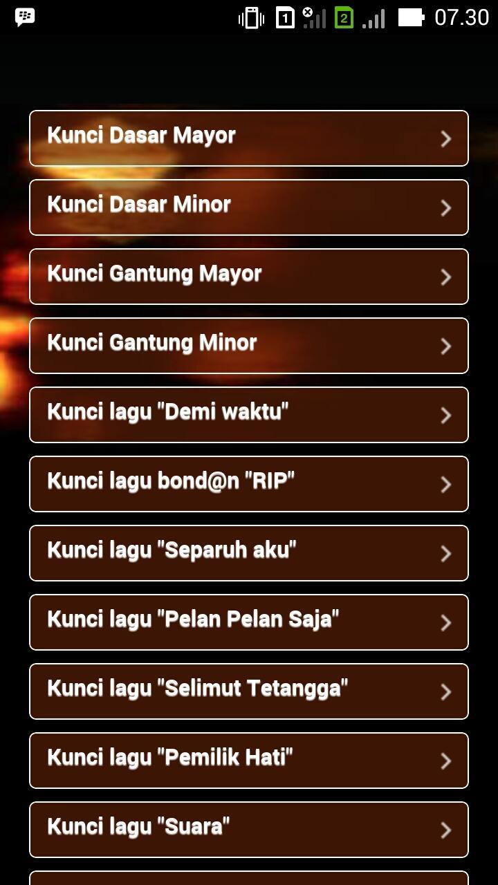 Kunci Gitar Lirik Lagu
