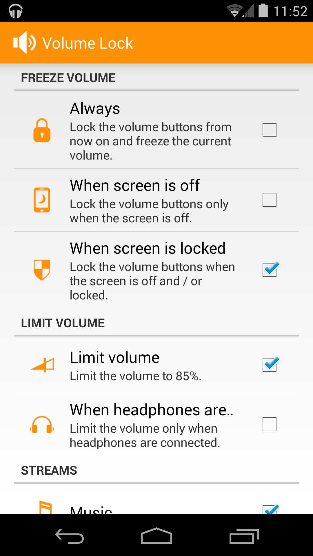Volume Limit & Lock