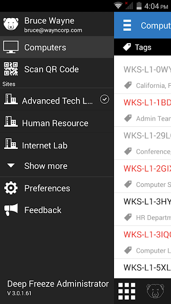 Deep Freeze Administrator