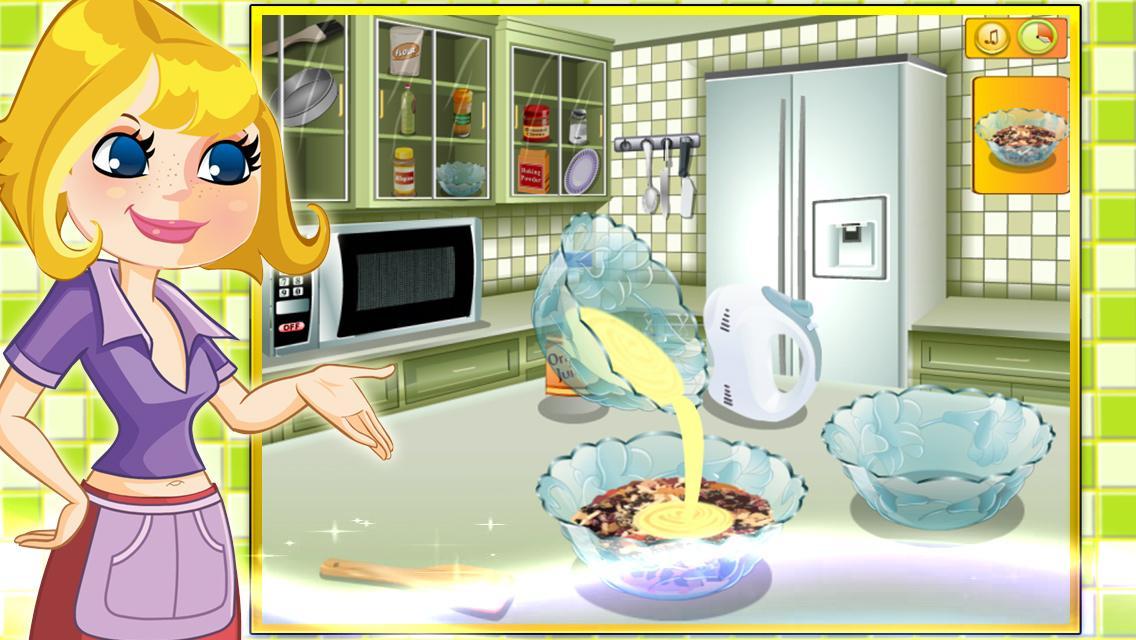 cooking game-fruit cake