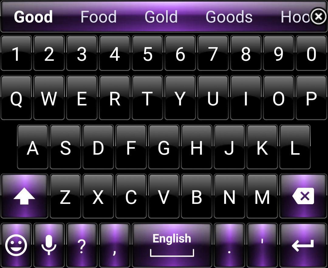 Keyboard Theme DuskBlackPurple