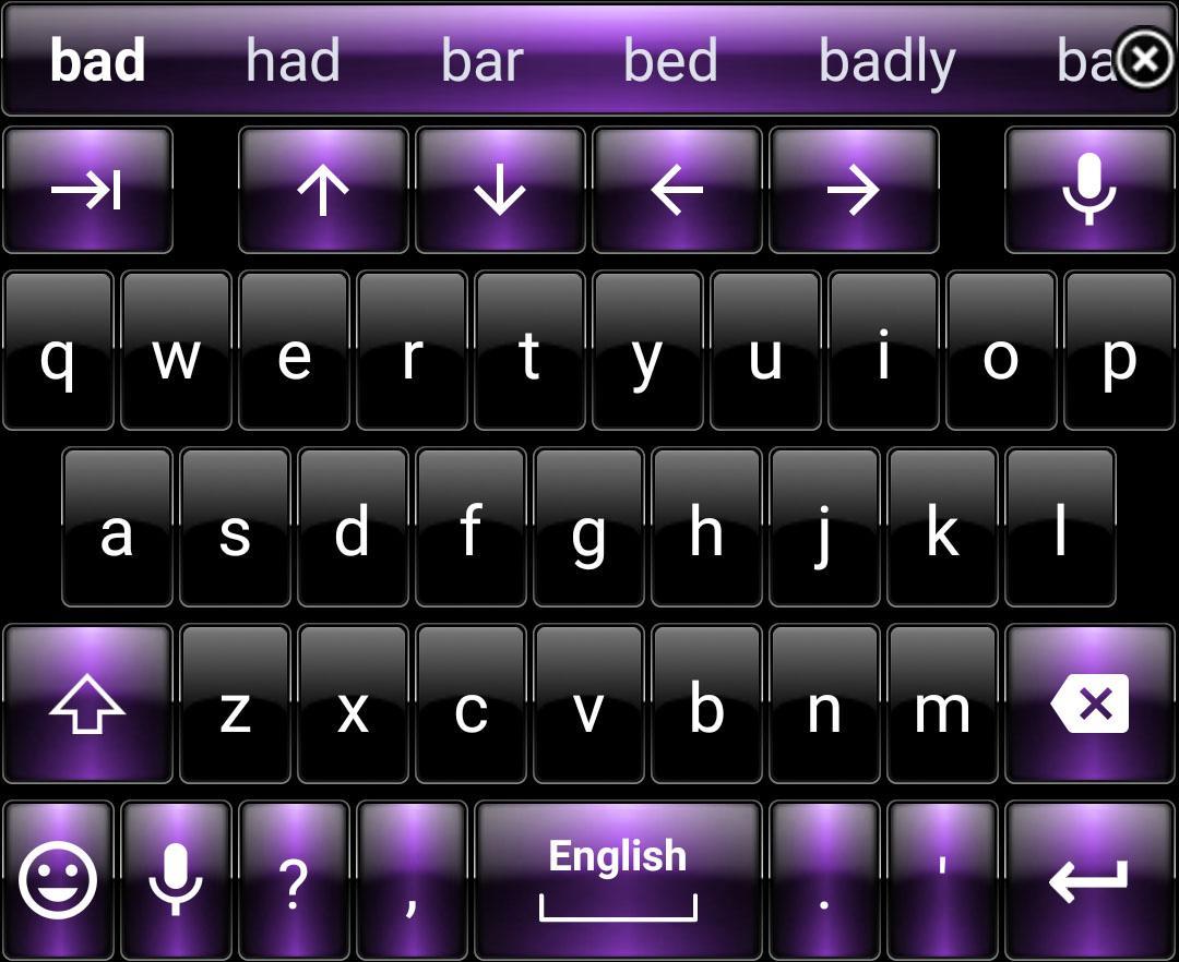Keyboard Theme DuskBlackPurple