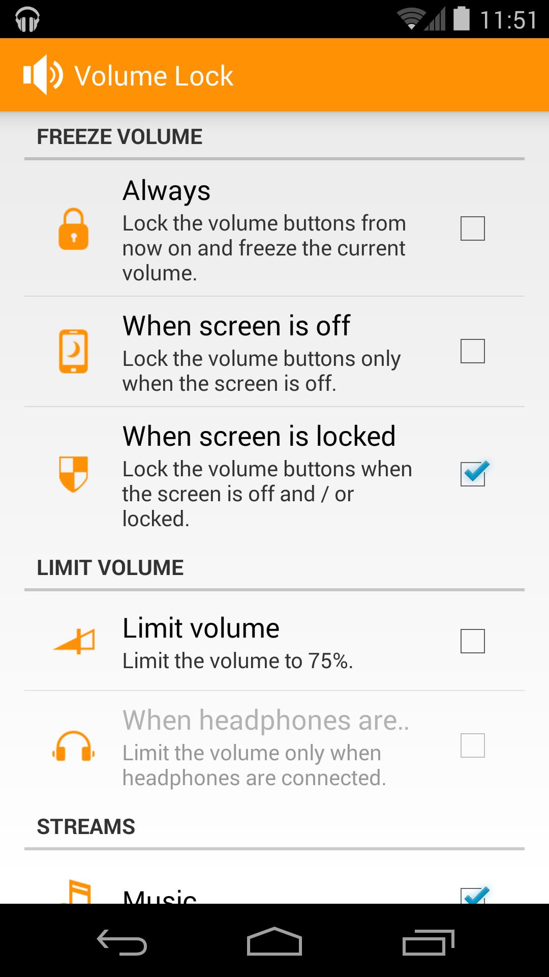 Volume Limit & Lock