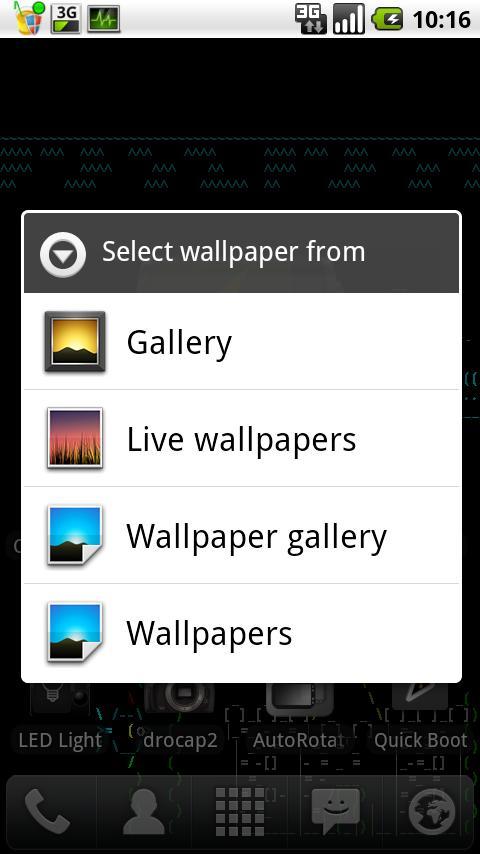 Asciiquarium Live Wallpaper