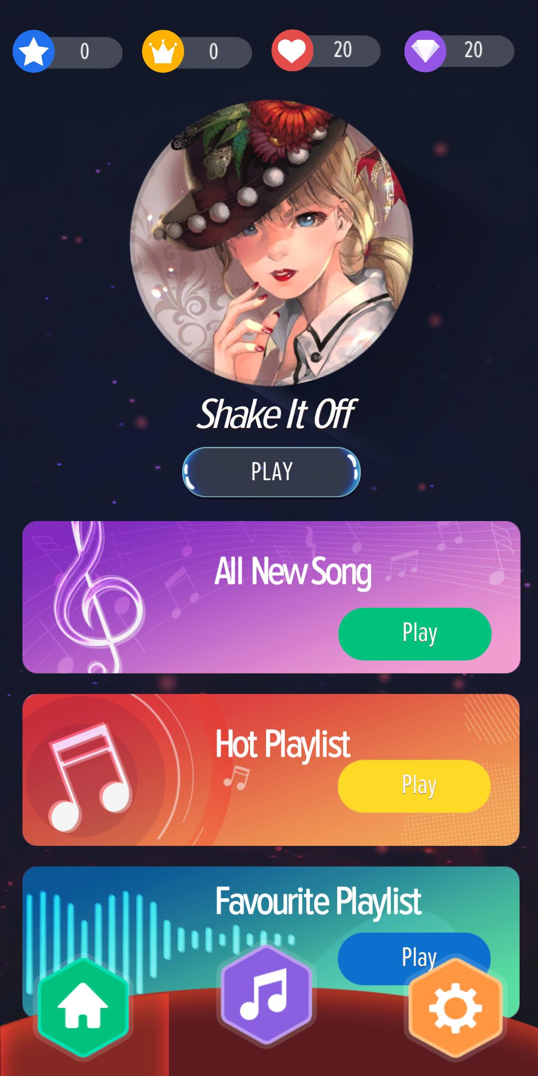 Black White Piano Tiles - US UK Lovely Music