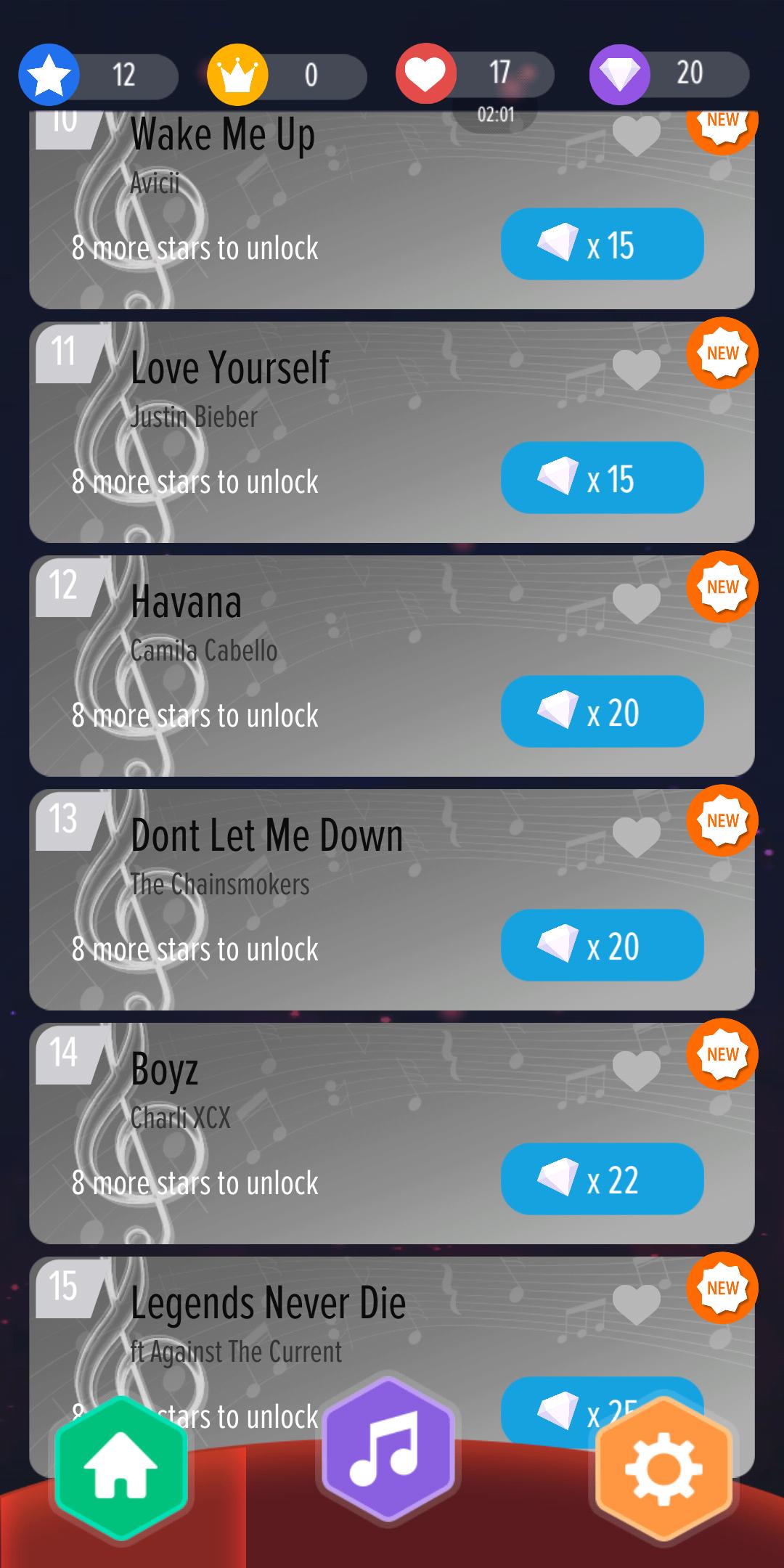 Black White Piano Tiles - US UK Lovely Music