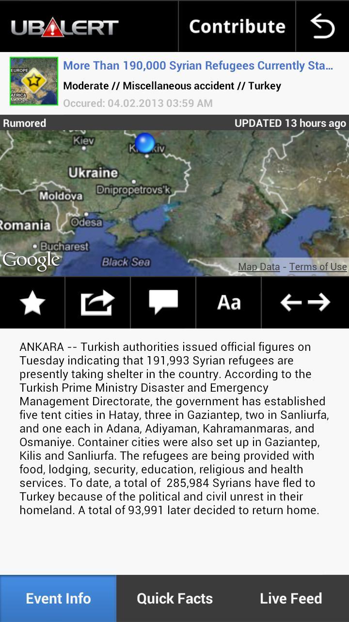 ubAlert - Disaster Alert