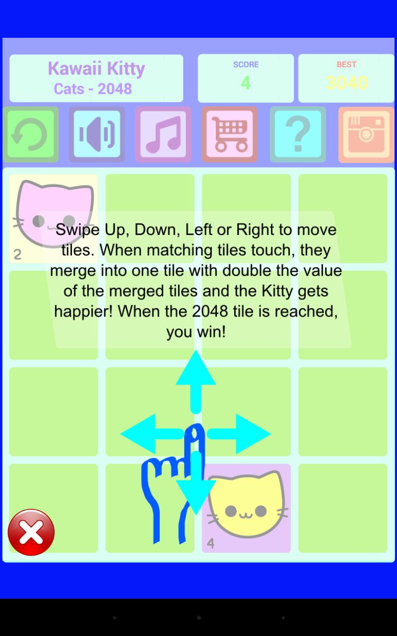 Kawaii Kitty Cats 2048 Free