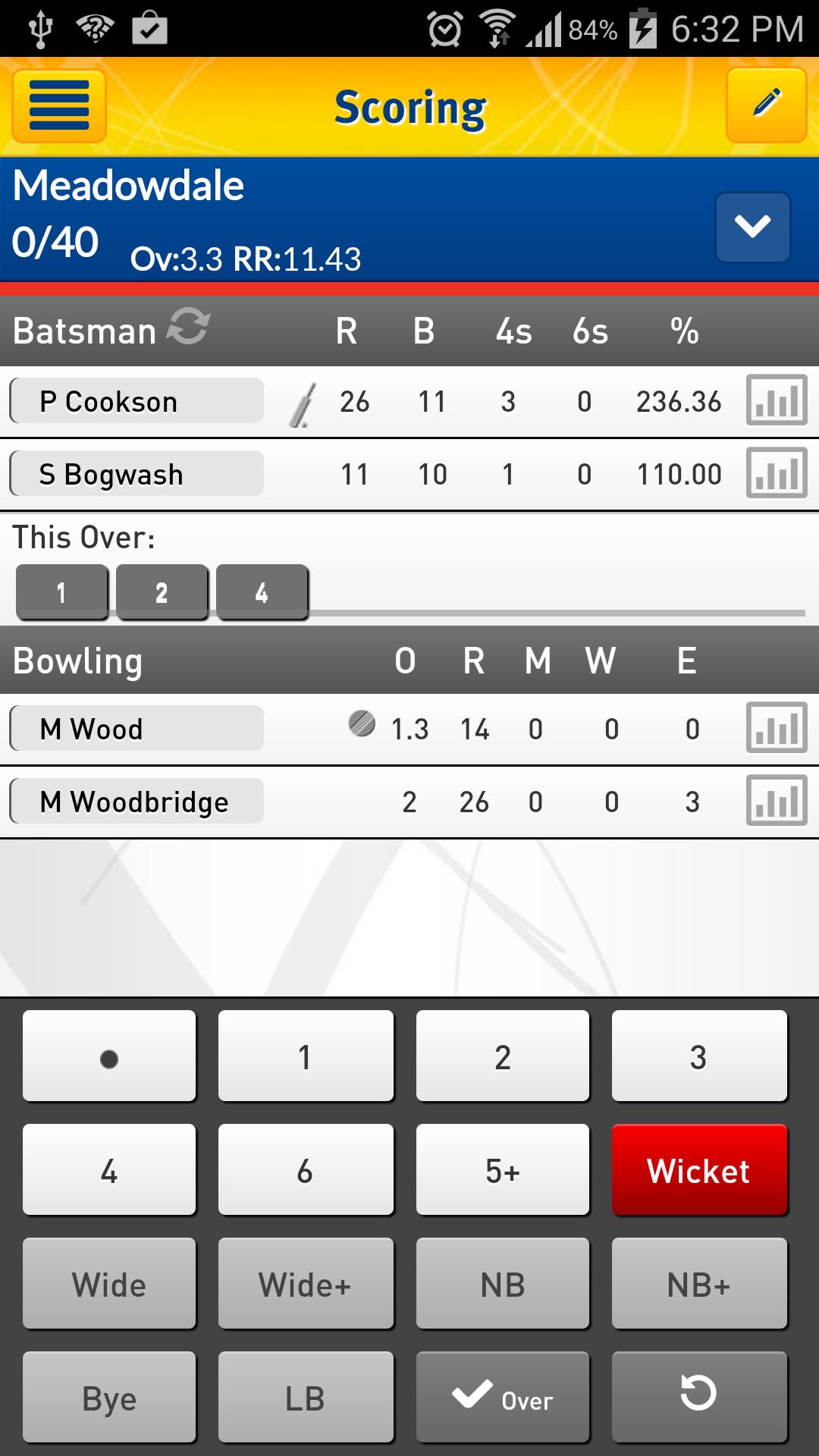 MyCricket Scorer for mobile
