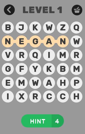 Word Search ~ The Walking Dead