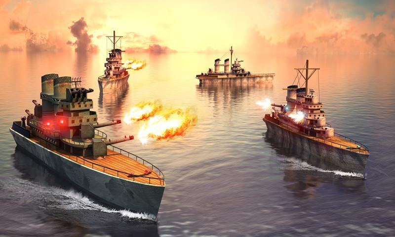 WWII Pacific Naval Battle