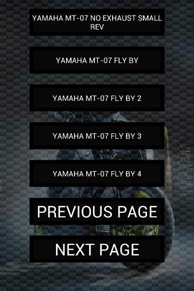 Engine sounds of MT-07