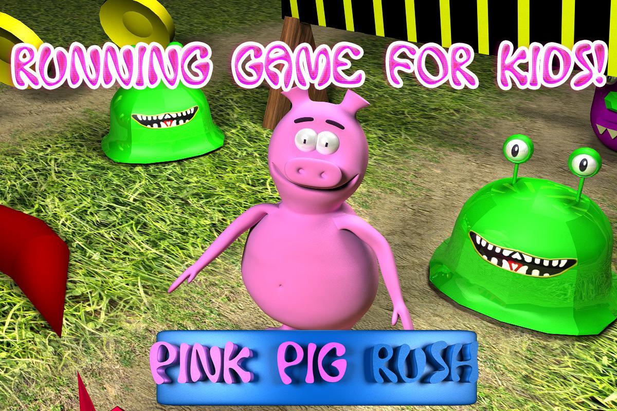 Pink Pig Rush 3D