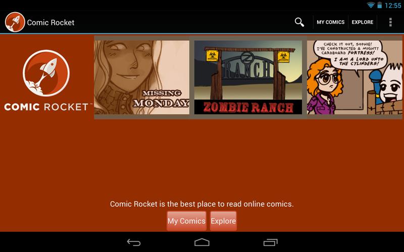Comic Rocket webcomic reader