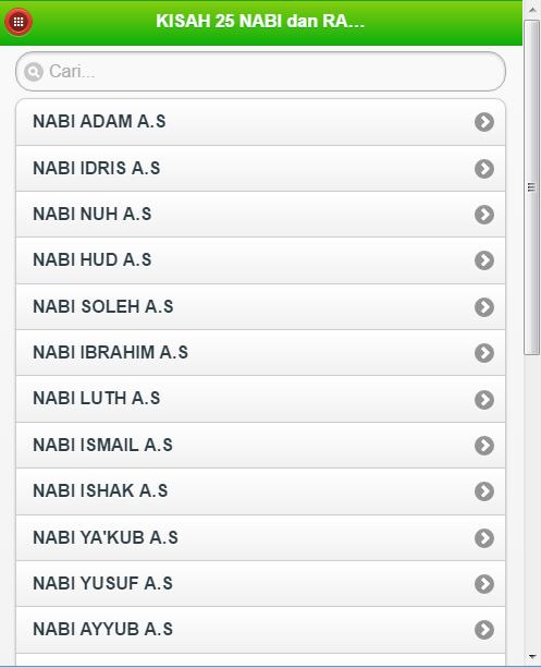 KISAH 25 NABI TERLENGKAP