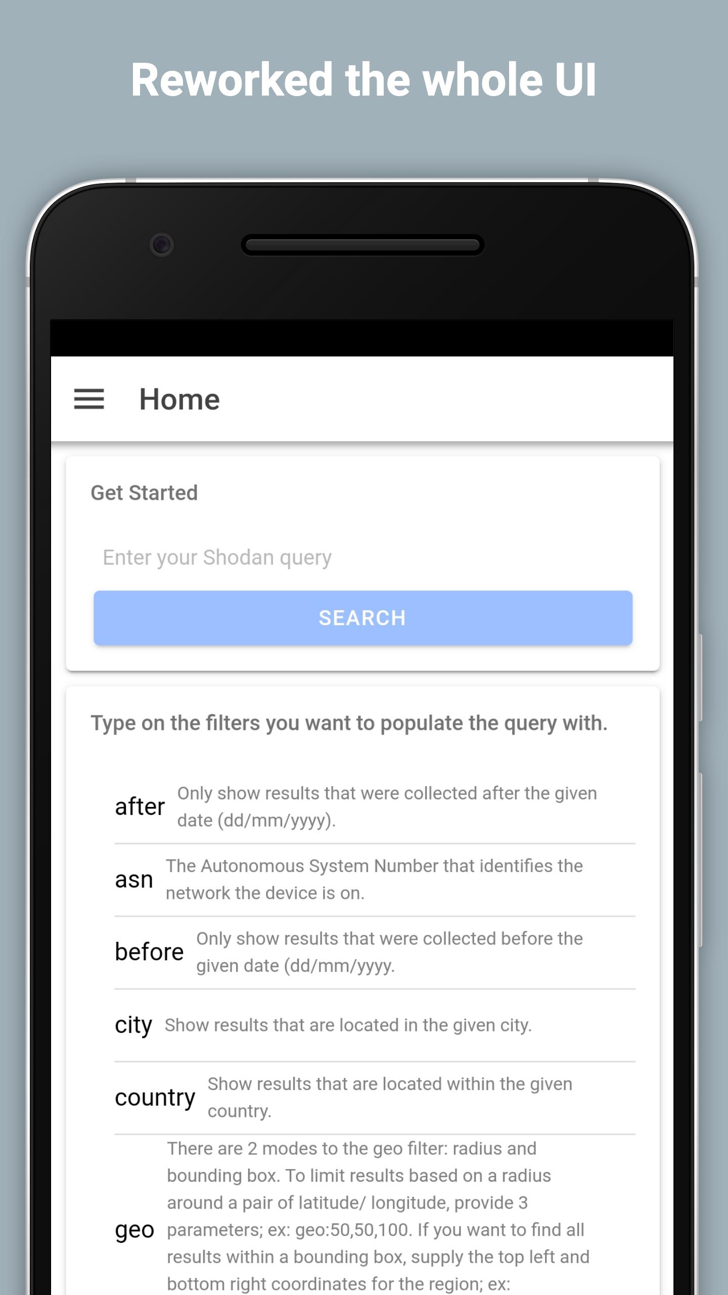 Shodan.io App