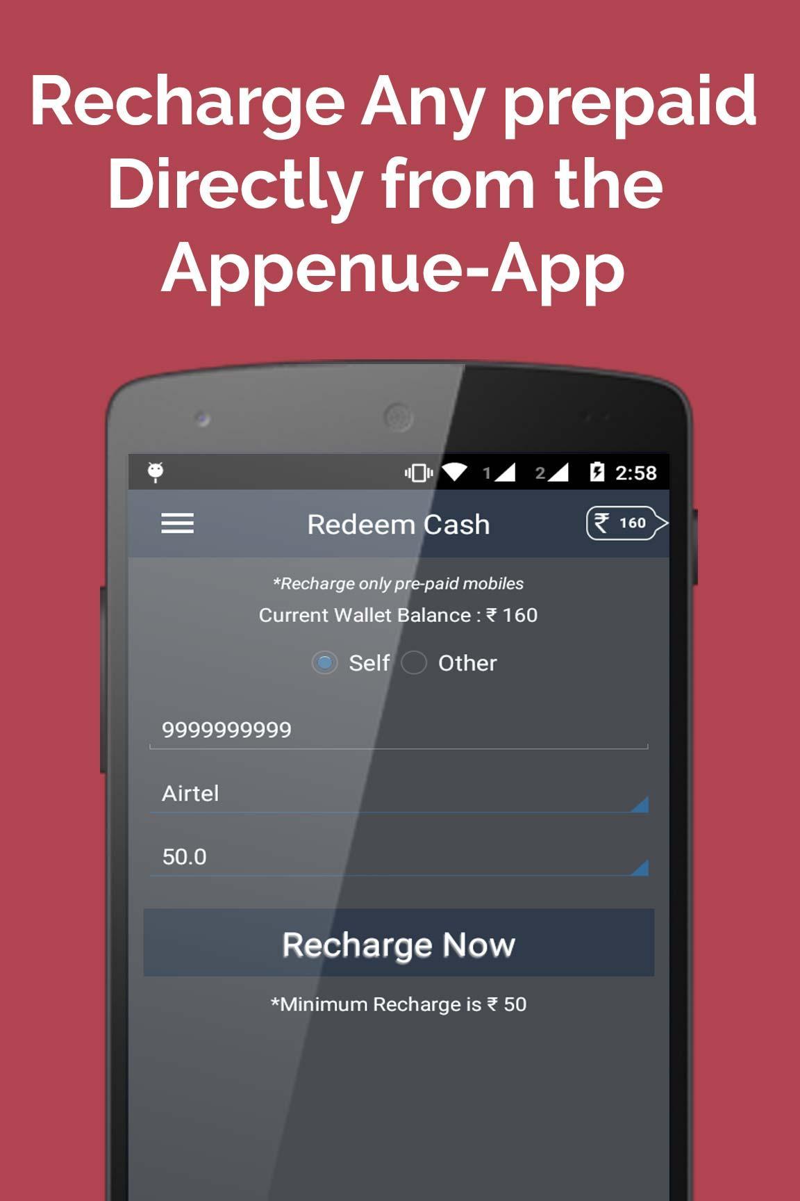 Appenues- Free Mobile Recharge