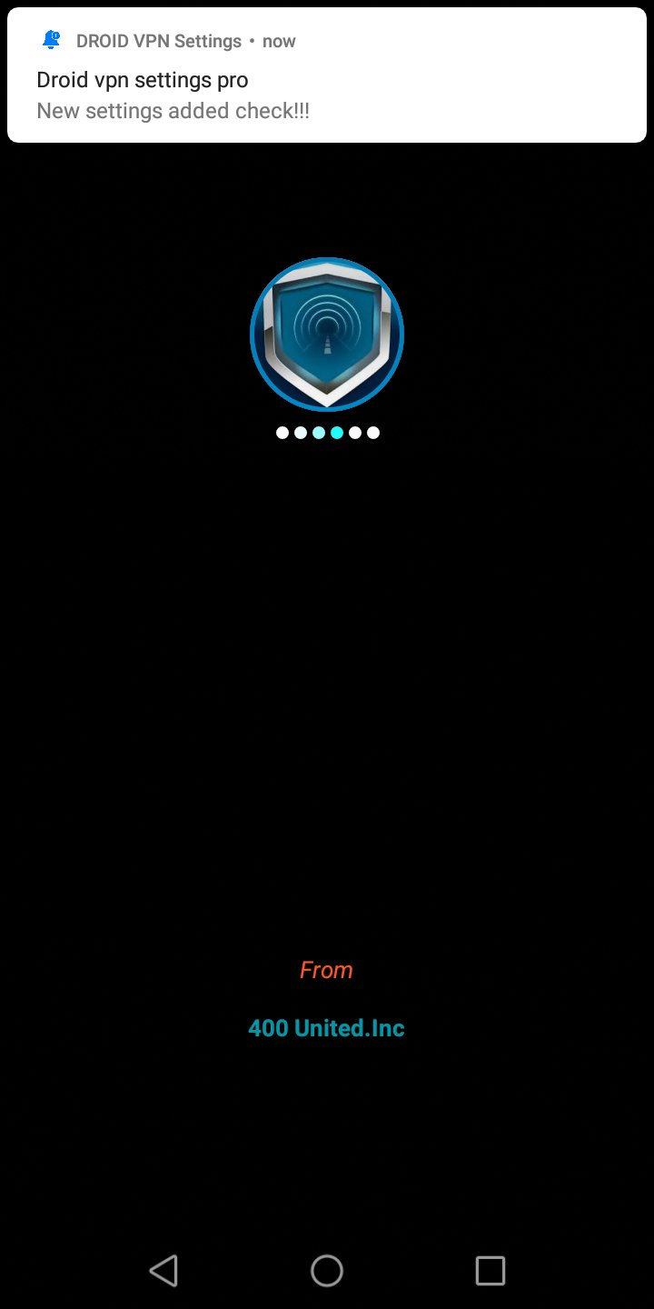 Droid VPN settings