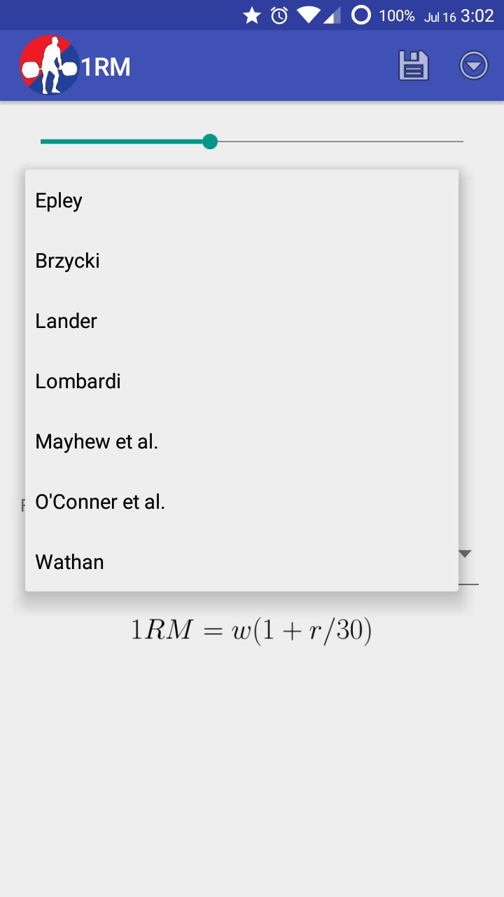 1RM Calculator