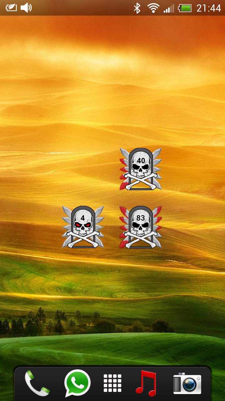 Skull Battery Widget