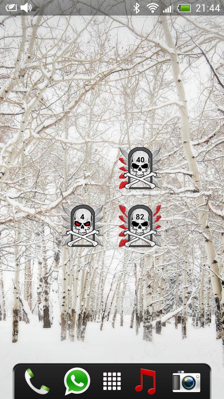 Skull Battery Widget