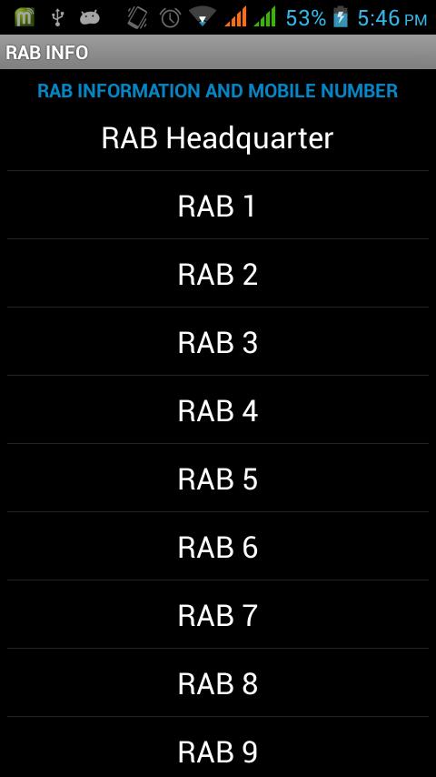 RAB INFO