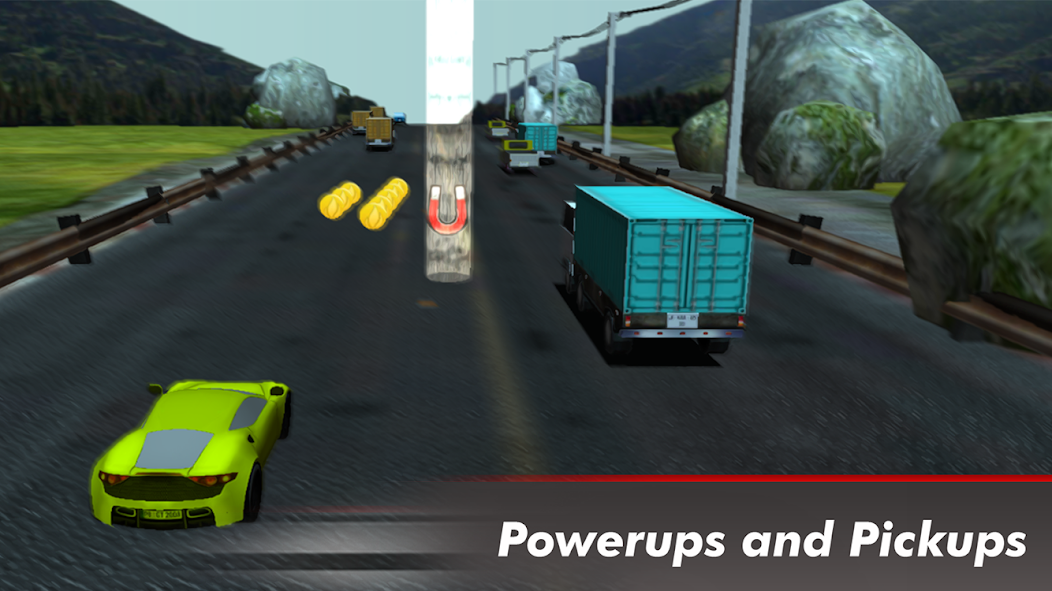 Subway racing car in rush