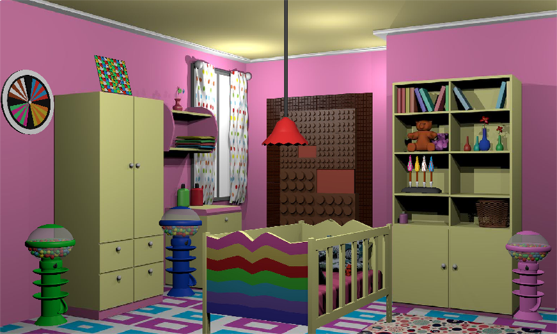 3D Room Escape-Puzzle Candy Ho